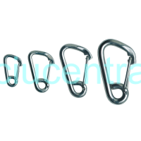 Karabinas su dideliu atlenkimu - įvairių dydžių Karabinas su dideliu atlenkimu - įvairių dydžių